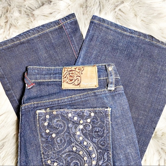 Pepe Jeans Blue Boot Cut Women Jeans - Picture 11 of 12